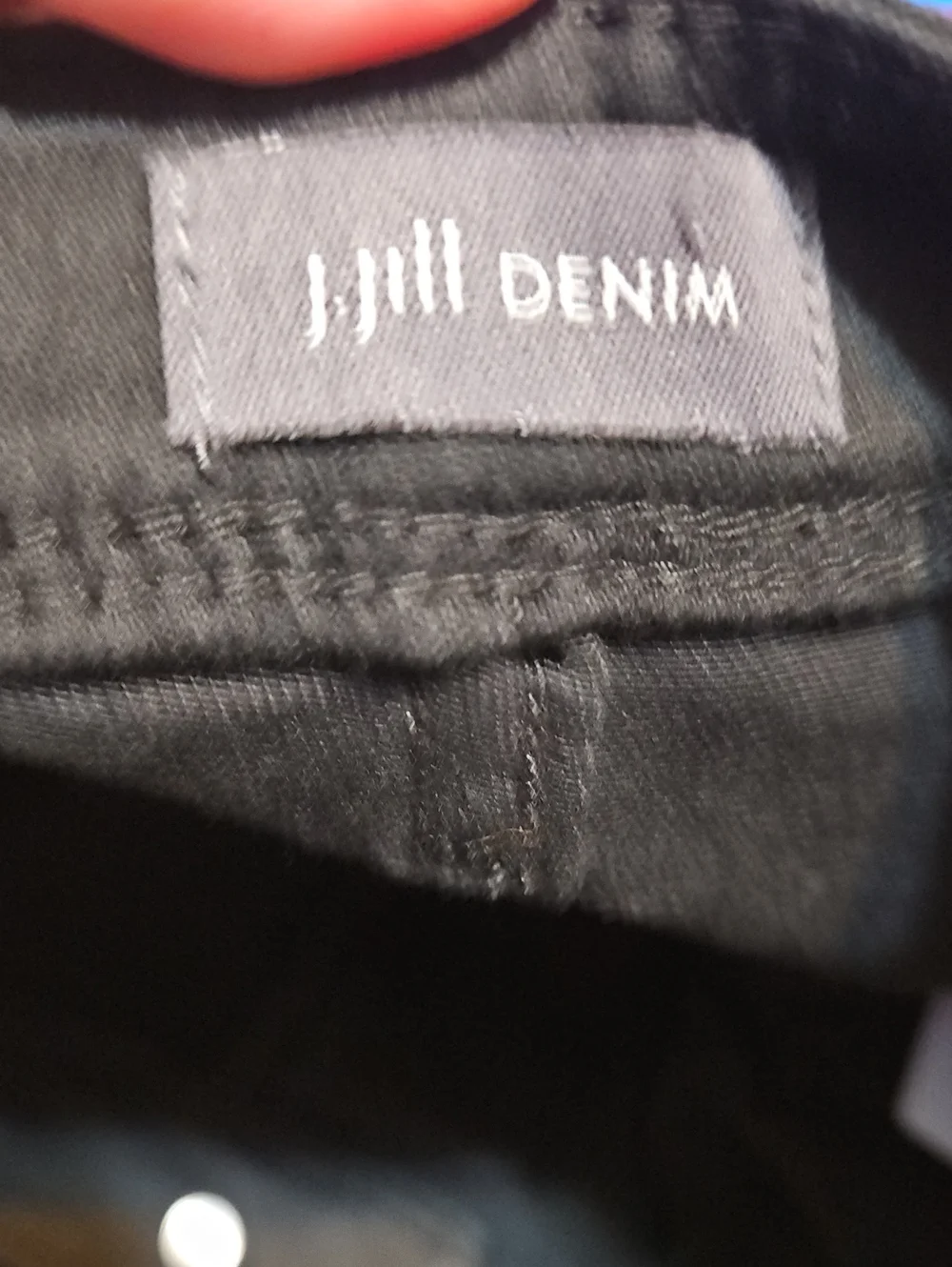 J.jill Slim Ankle Straight Black Denim High-Rise Jeans-NWT